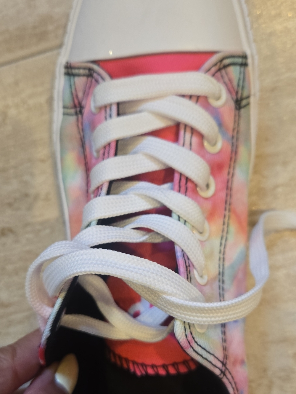 FOCO Philadelphia Phillies Pink Tie Dye Sneakers - Picture 7 of 13